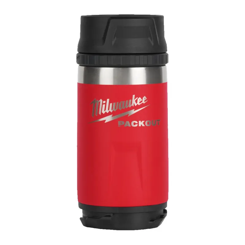 Milwaukee 4932498977 PACKOUT Bouteille isotherme - 355 ml - bouchon à boisson - rouge