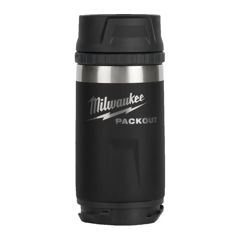 Milwaukee 4932498978 PACKOUT Thermos - 355 ml - bouchon à boisson - noir