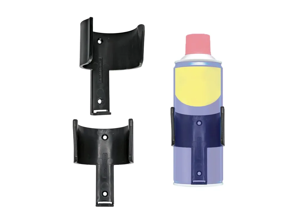 StealthMounts OM-CAN-BLK-2 Support pour bombe aérosol - Noir - 2 pièces