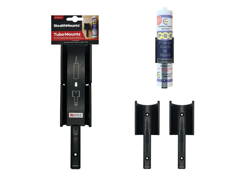 StealthMounts OM-TBE-V2-BLK-2 Support silicone V2 - Noir - 2 pièces