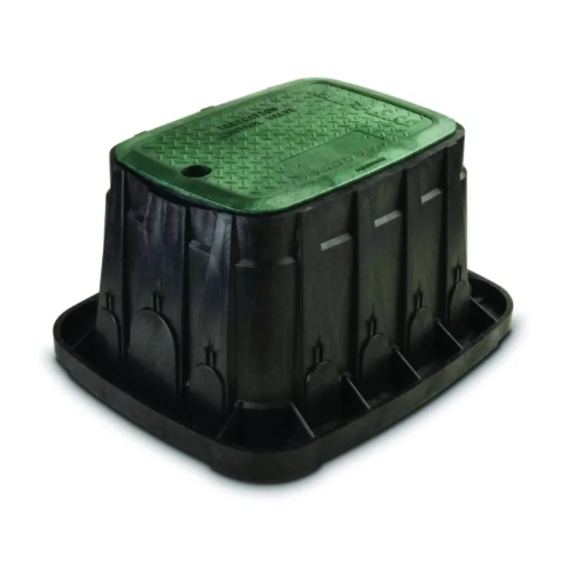 Rain Bird VBSTHD Boîte de vanne standard en PEHD avec boîtier et couvercle - 59 x 49,1 x 31,8 cm - vert