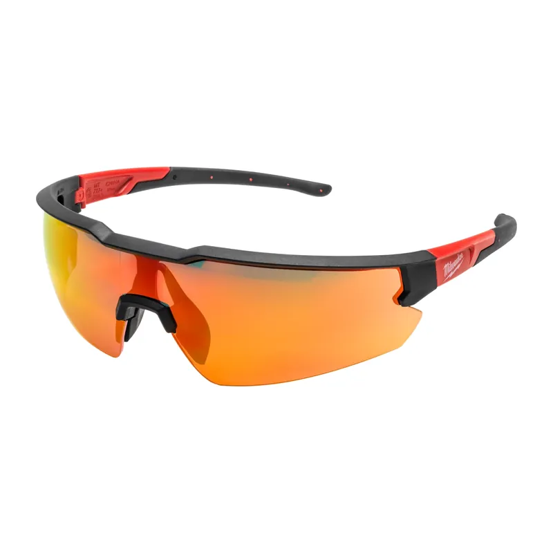 Milwaukee 4932498548 Lunettes de sécurité Enhanced - Rouge miroir