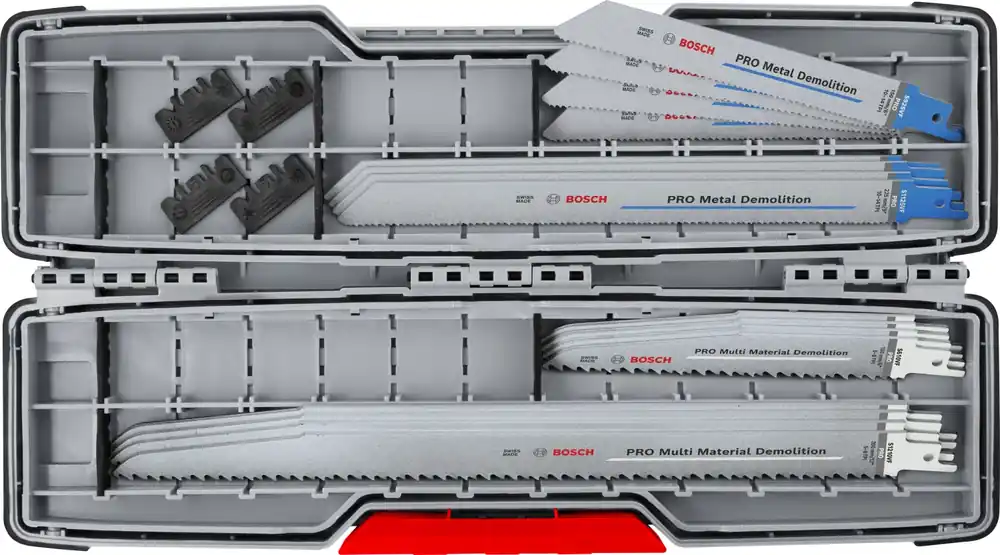 Bosch 2607011822 PRO Jeu de 16 lames de scie de démolition dans une boîte Tough Box