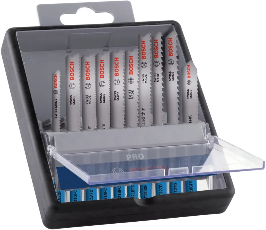 Bosch 2607011942 PRO Jeu de 10 lames de scie pour métal et aluminium en cassette Robustline