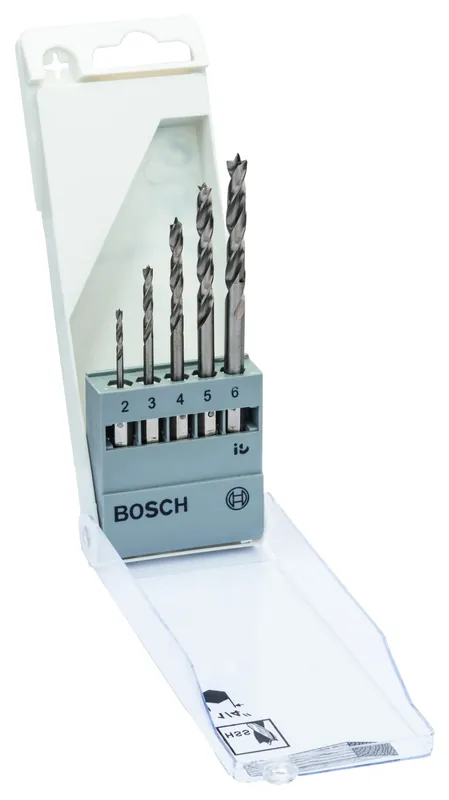 Bosch 2608595525 Jeu de 5 forets à bois PRO - 2/3/4/5/6 mm