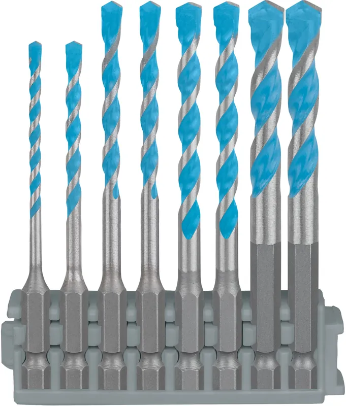 Bosch 2608901455 EXPERT Jeu de 8 scies cloches - HEX-9 Multi Construction Pick & Click - 3 - 8 mm