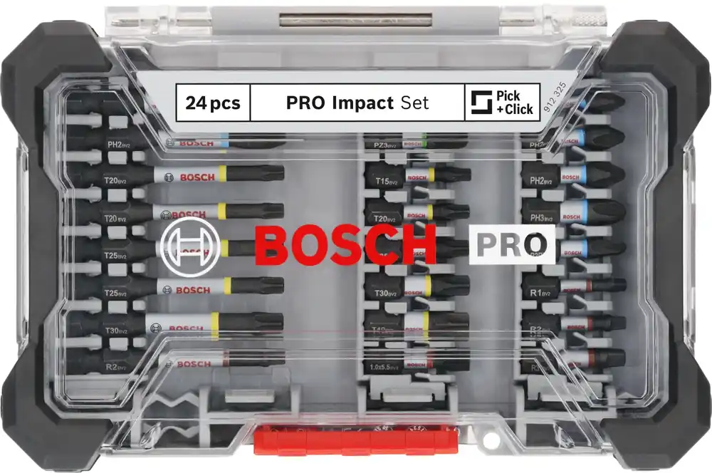 Bosch 2608521U75 Jeu de 24 embouts de tournevis à chocs PRO