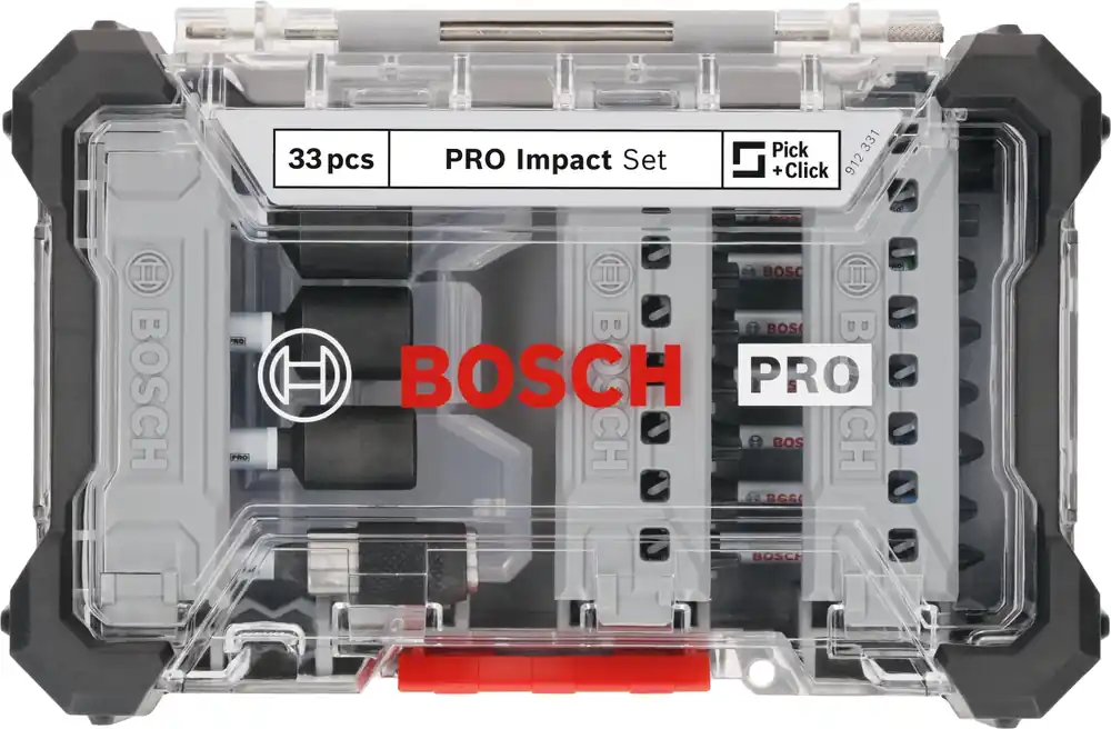 Bosch 2608521U76 Jeu de 33 embouts de tournevis à chocs PRO