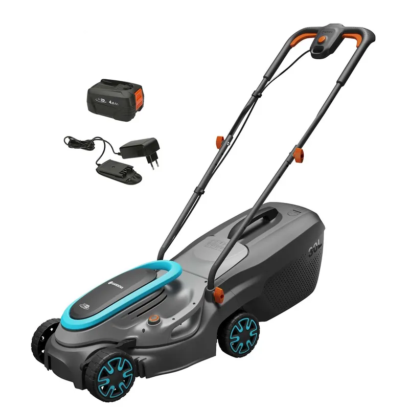 Gardena PowerMax 32/18V P4A kit tondeuse à gazon sans fil (1x 4,0Ah) - 32 cm