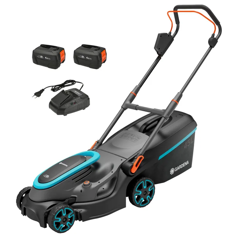 Gardena PowerMax 37/36V P4A kit tondeuse à gazon sans fil (1x 4,0Ah) - 37cm