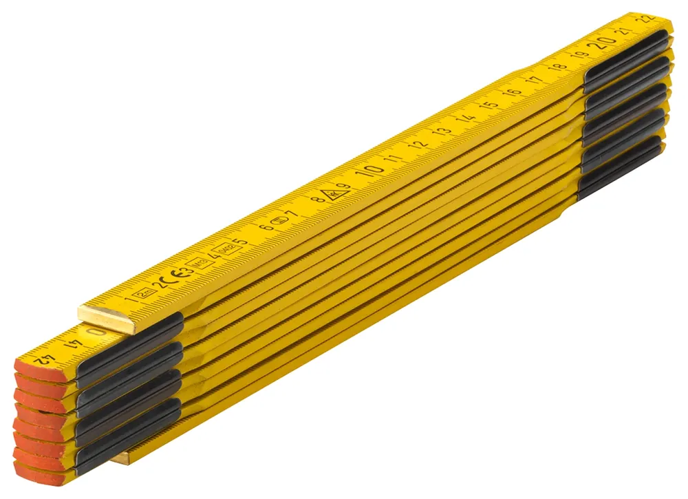 Sola PS 2/10G Règle en bois - jaune - 2 m