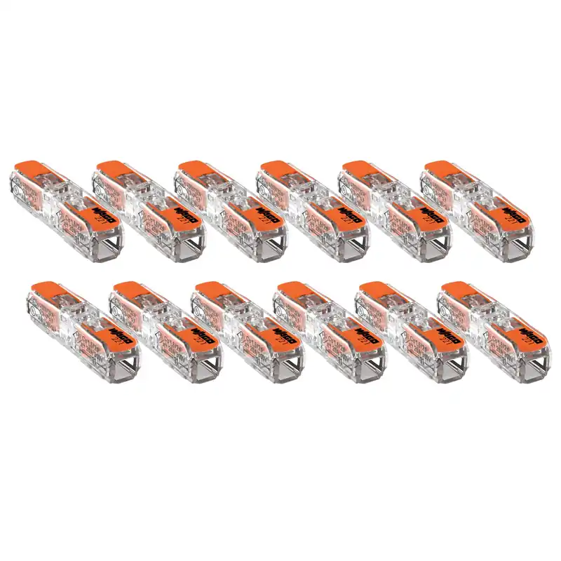 WAGO 1V borne de connexion traversante avec levier - 0,2 à 4mm² (12 pièces)