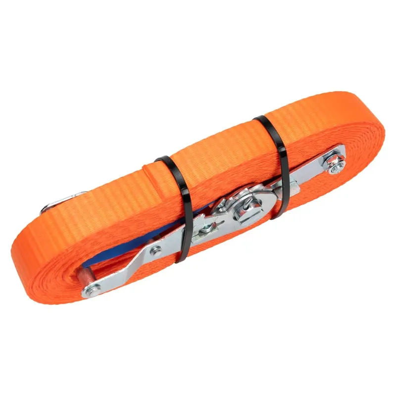 Konvox LAZE1425-0207 Sangle sans fin avec boucle à cliquet HD - 7 m x 25 mm - 1500 daN - Orange