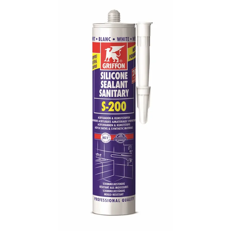 Griffon Silicone Sanitaire S-200 - blanc - 300 ml