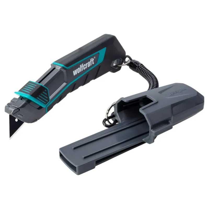 Wolfcraft 4292000 Lame trapézoïdale PRO SAFETY 61 x 0.65 mm - incl. étui et bande en spirale