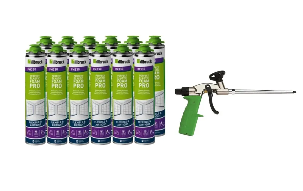 Illbruck PUR Super Set comprenant un pistolet et 12 FM330