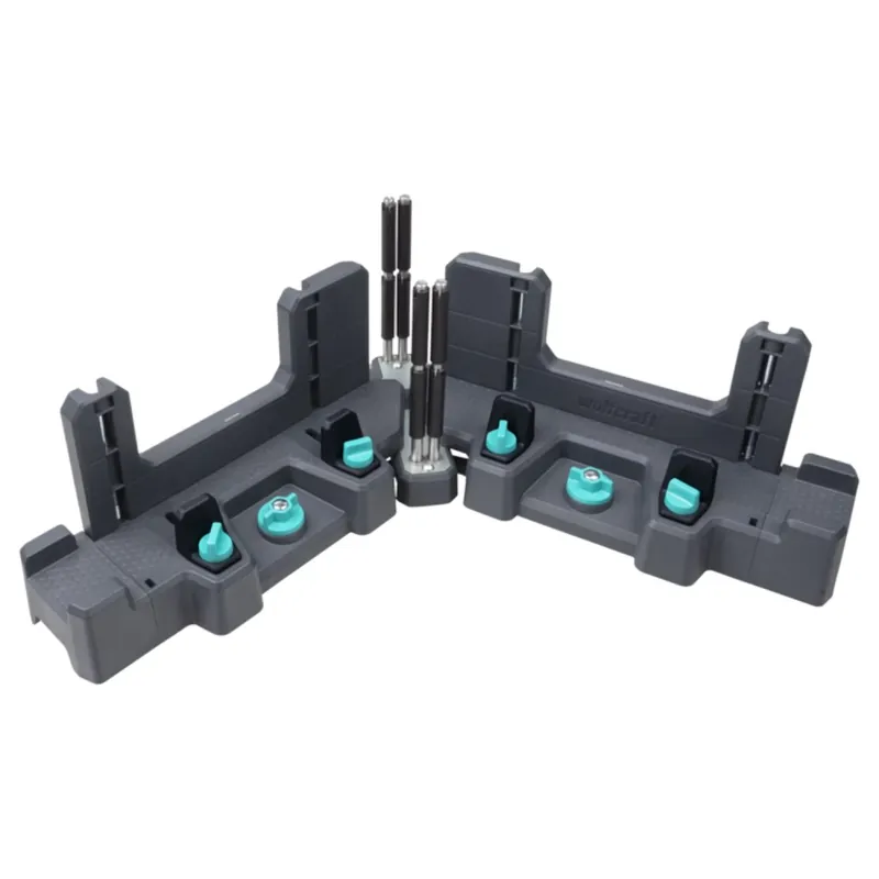 Wolfcraft 6956000 2-en-1 Équerre à onglet et boîte à onglets PRO - 120mm