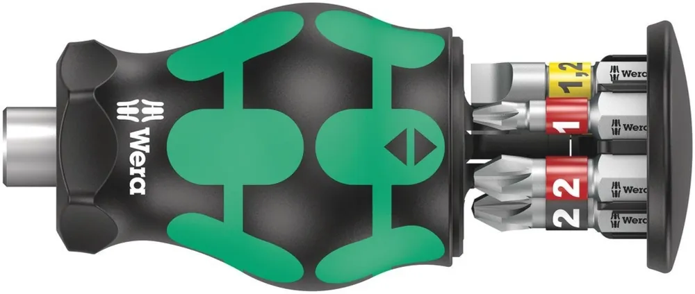 Wera 05008874001 Kraftform Kompakt Stubby Magazin 2 tournevis à embout - 6 en 1 multi-embouts