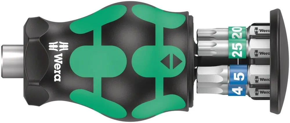 Wera 05008875001 Kraftform Kompakt Stubby Magazin 3 tournevis à embout - 6 en 1 multi-embouts