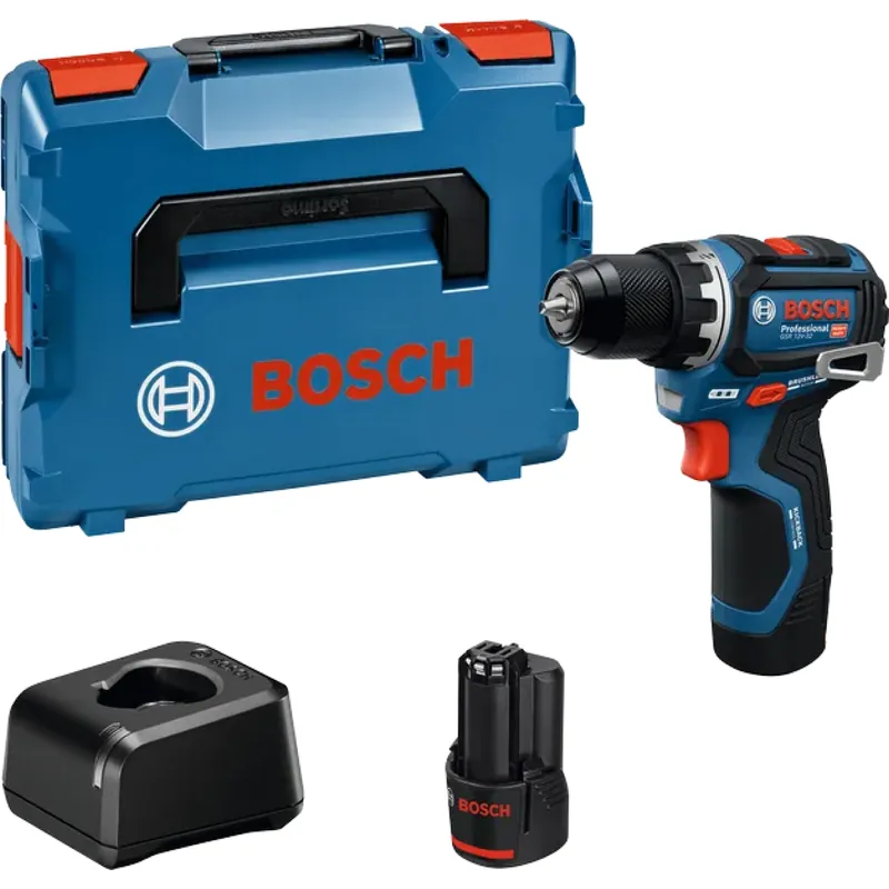 Bosch GSR 12V-32 12V batterie Perceuse-visseuse kit (2x 2,0 Ah) dans L-Boxx