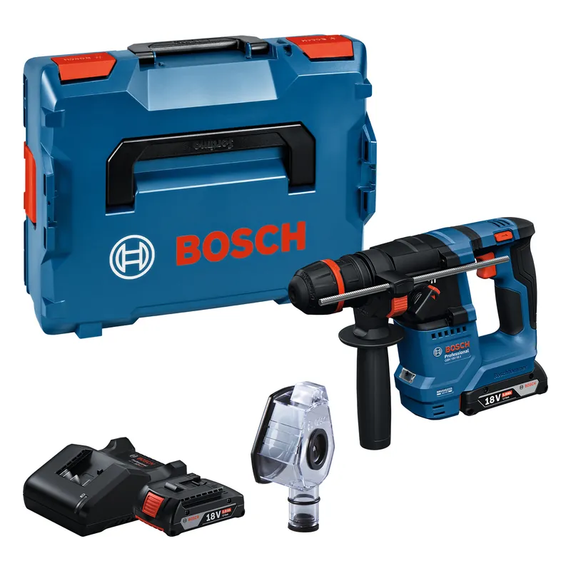 Bosch GBH 18V-18 X SDS-plus kit marteau perforateur ONECHUCK (2x 2,0 Ah) dans L-Boxx - 1,5 J