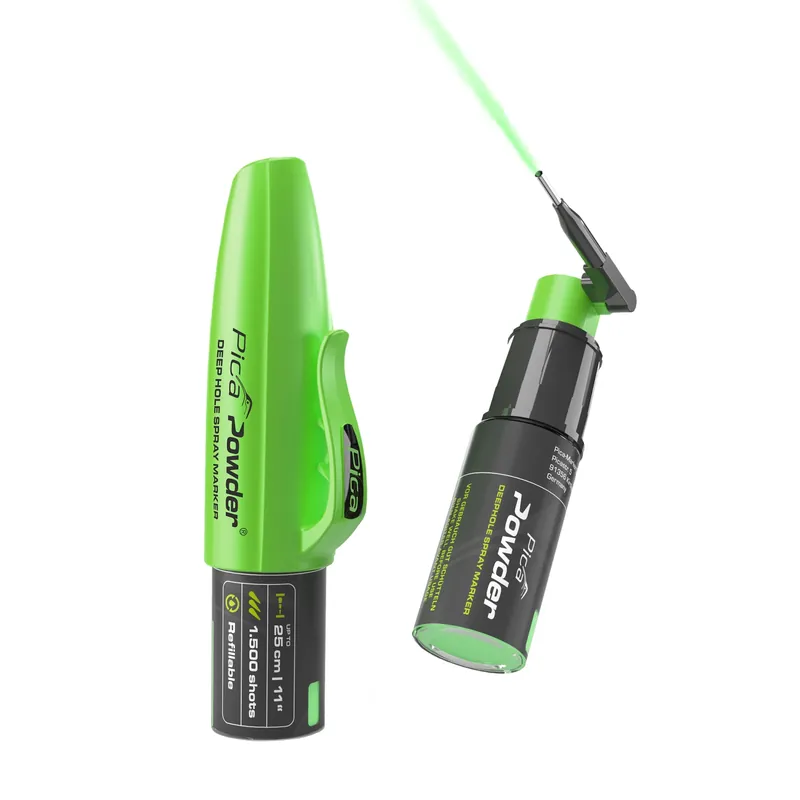 Pica 2020 Spray marqueur poudre trou profond - Vert