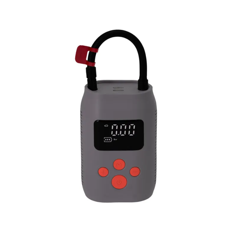 Airpress 36951 Mini compresseur sans huile et silencieux avec batterie externe et lampe de poche LMO 25 - 8 bars - 25 l/min - 4000 mAh - 5V