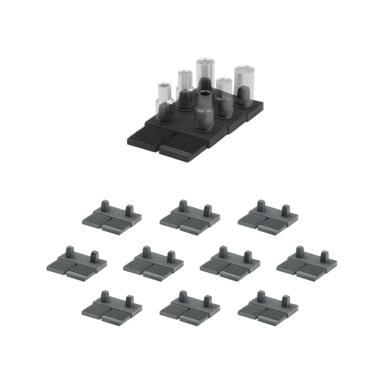 StealthMounts DHSP-3/8-SK-10 Support pour couvercle de tiroir 3/8" pour commode - noir - 10 pièces