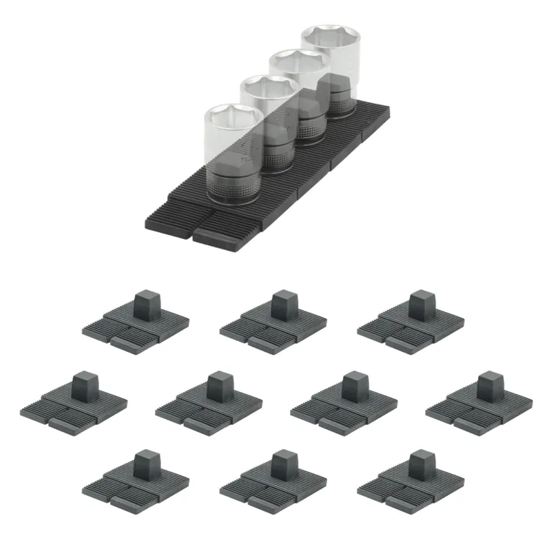 StealthMounts DHSP-1/2-SK-10 Support pour couvercle de tiroir 1/2" pour commode - noir - 10 pièces