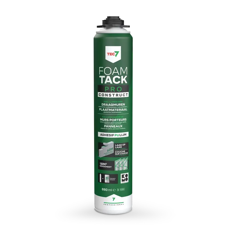 TEC7 FoamTack Pro construct Mousse adhésive - 880 ml
