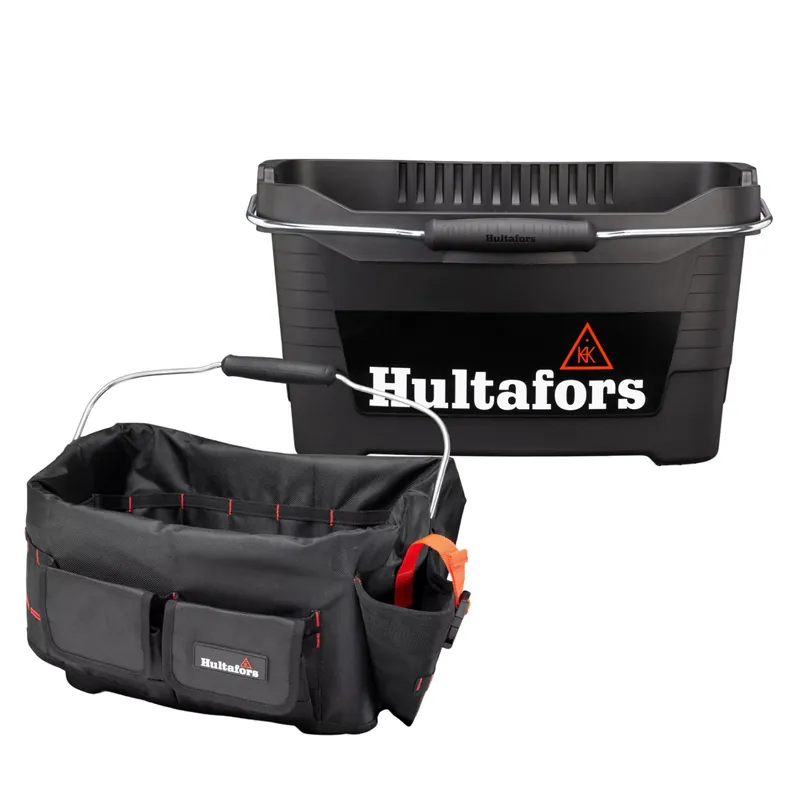 Hultafors TB-15 Tool Bucket Seau à outils - 15 L - Noir + Tool Bucket Organizer