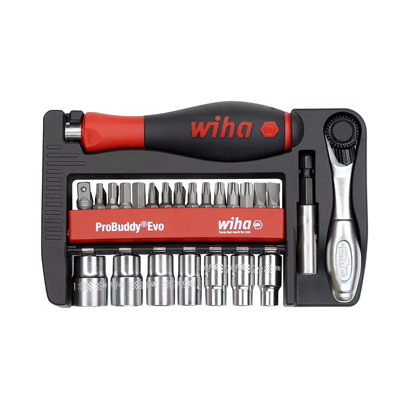 Wiha ProBuddy Evo 46960 Jeu d‘outils - dans un coffret à embouts - 40 pièces