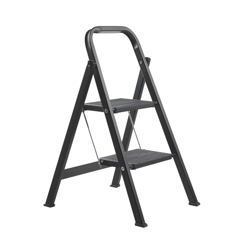 Altrex Giant Total Black Escabeau ménager - Aluminium - 2 marches - hauteur de travail max. 2,45 m