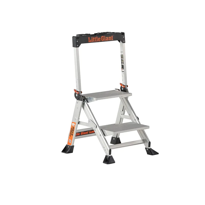 Altrex Jumbo Step 2 marches - Simple - Aluminium - 2 marches - avec barre d‘appui - hauteur de travail max. 2,46 m