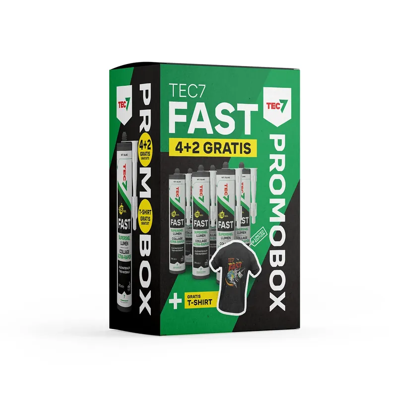 TEC7 Fast Kit de colle ultra-rapide - Blanc - 290 ml 4+2 promobox