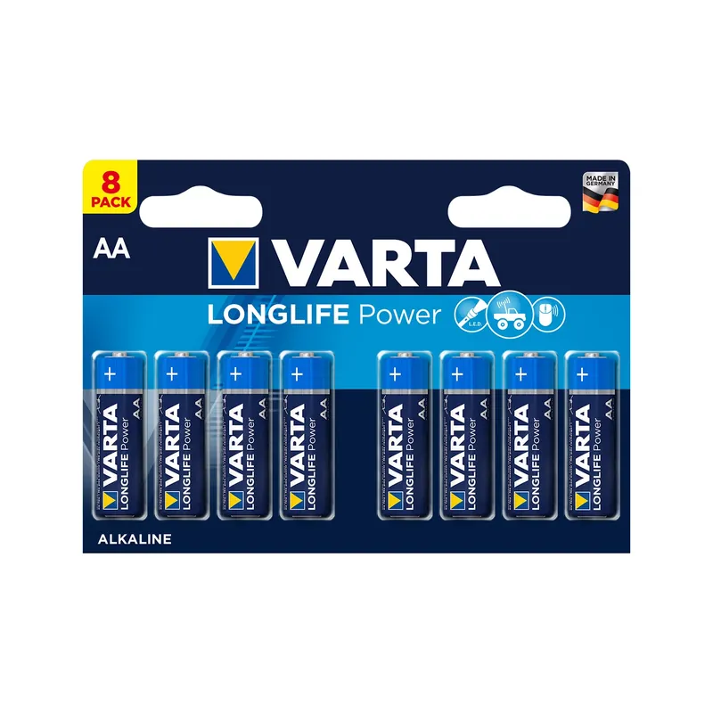 Varta Longlife Power pile AA - 8 pièces