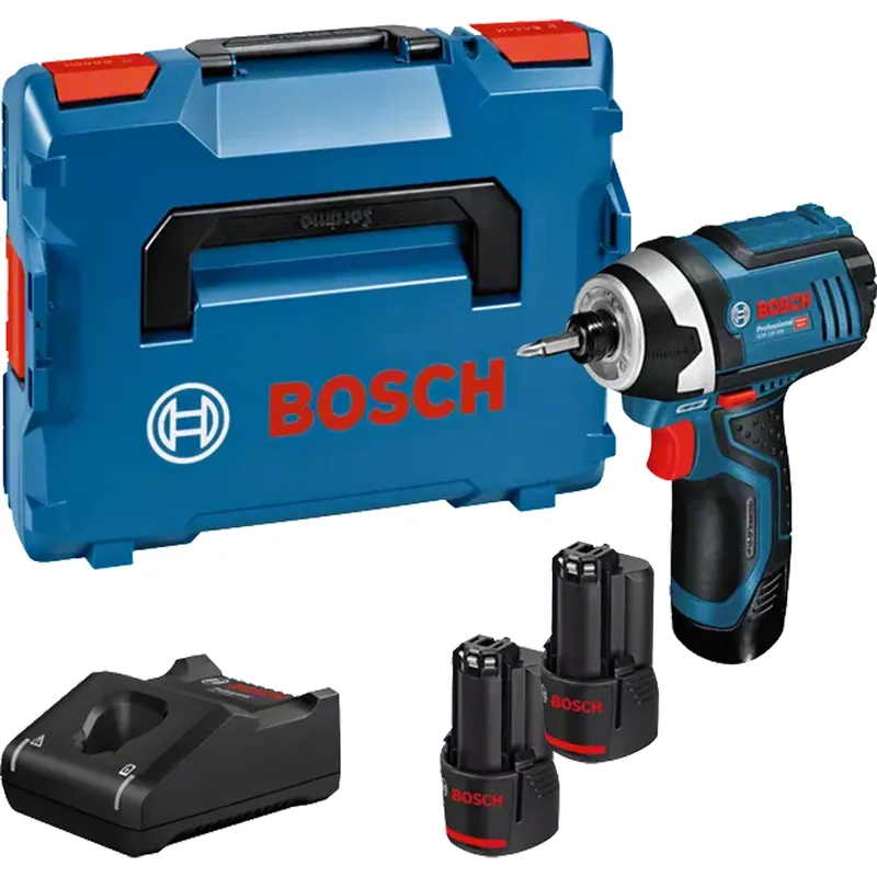 Bosch 06019A6977 - Visseuse à chocs sans fil GDR 12V-105 C&G 2x 2,0 Ah, chargeur GAL 12V-40