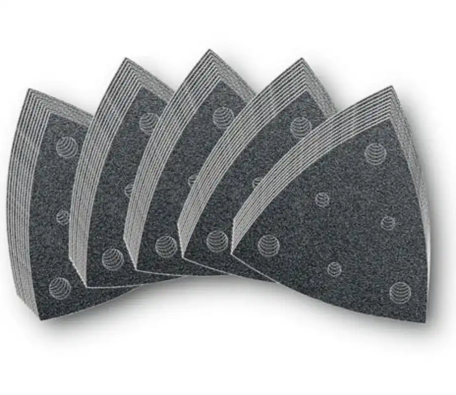 Fein 63717109035 Set de feuilles abrasives 50 pièces perforée - G60/80/120/180/240