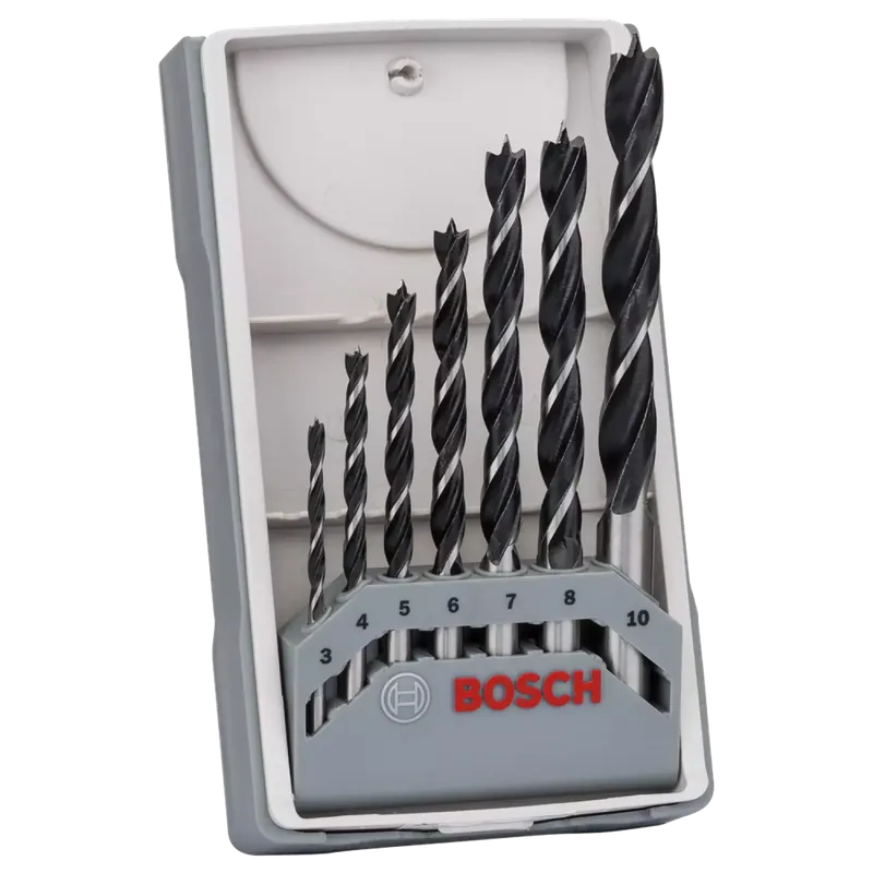 Bosch 2607017034 - Set 7 pièces mèche à bois 3;4;5;6;7;8;10