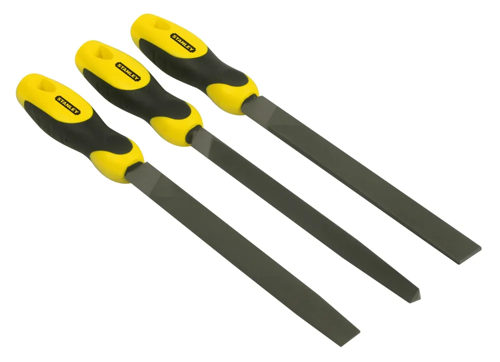 Stanley 0-22-464 - Jeu de Limes Demi-douces 150mm 3pcs