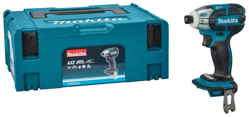 Visseuse à impulsions hydraulique sans-fil Makita DTS141ZJ - 18V Li-ion - MAKPAC - Brushless - Machine seule