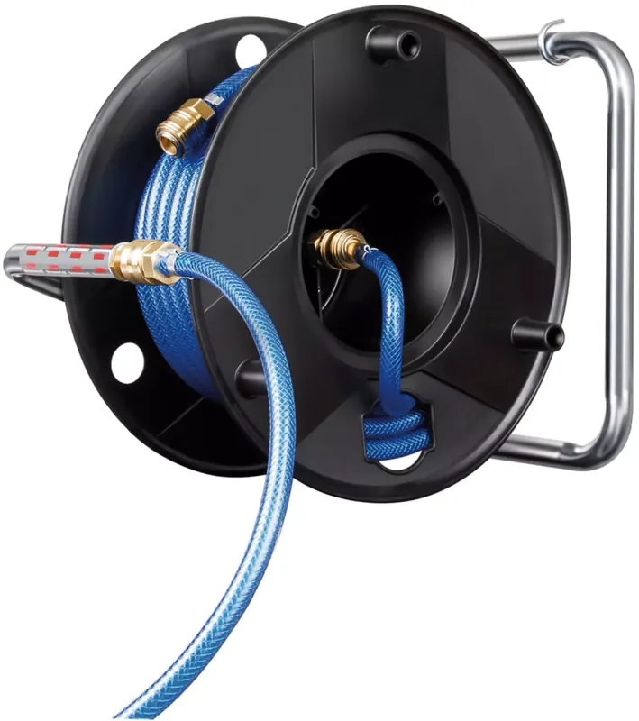Brennenstuhl 1127010 Enrouleur de tuyau à air comprimé tuyau-Ø6/12mm Armature DIN - 20mm