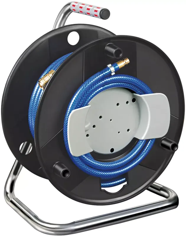 Brennenstuhl 1127020 Enrouleur tuyau d‘air modèle Standard - Tuyau-Ø 6/12mm Lance DIN - 20m