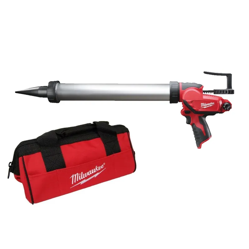 Milwaukee M12 PCG/600A-0 Pistolet à colle / mastic avec porte-cartouche - 12V Li-ion - Machine seule