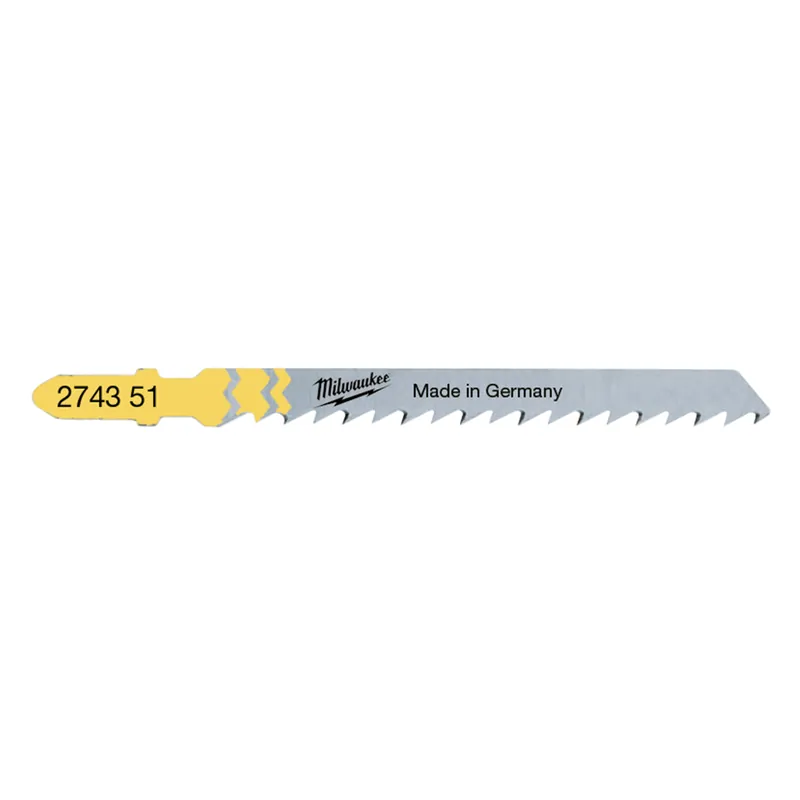 Milwaukee 4932274351 / Lame de scie sauteuse T 101 D HCS - coupe nette - Bois / Plastique (5 pièces) - T 101 D