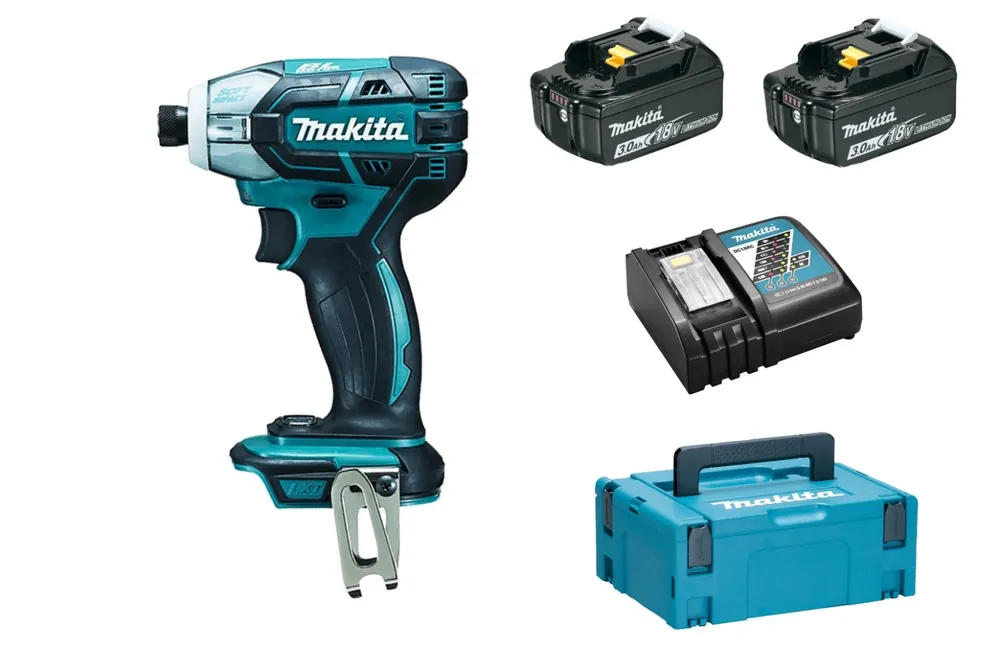 Makita DTS141RFJ Visseuse à impulsions hydraulique sans-fil - 18V Li-ion - 2 batteries 3,0 Ah - MAKPAC