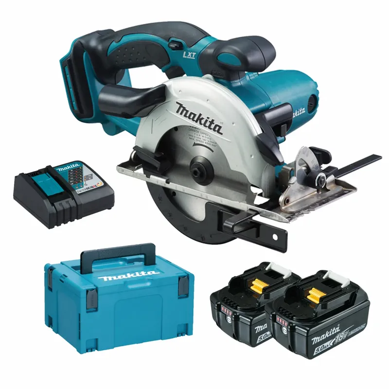 Makita DSS501RTJ Scie circulaire sans-fil - 18V Li-ion - 2 batteries 5,0 ah - MAKPAC - 136 mm