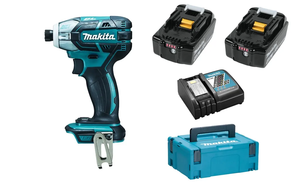 Makita DTS141RMJ Visseuse à impulsions hydraulique sans-fil - 18V Li-ion - 2 batteries 4,0 ah - MAKPAC - Brushless