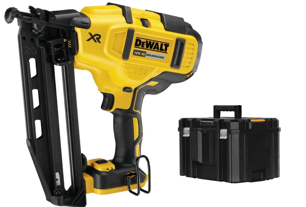 DeWALT DCN660NT Cloueuse de finition sans fil 18V Li-Ion (machine seule) dans TSTAK - moteur brushless - 16 Gauge - 32-63 mm