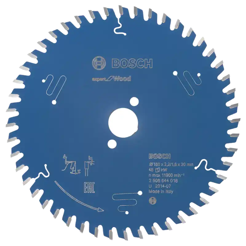 Bosch 2608644018 - Lame de Scie Circulaire Expert pour Wood, 160 x 20 x 2,2 mm, 48D